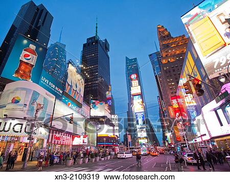 Times Square, Midtown, Manhattan, New York, New York City, United States, USA. View Large Photo Image Stock Photo - Times Square, Midtown, Manhattan, New York, New York City, United States, USA.. Fotosearch
