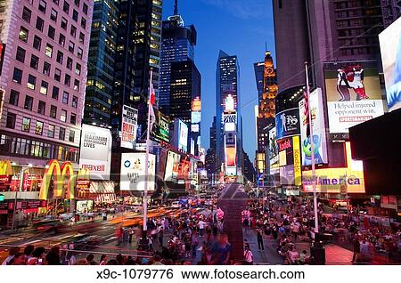Stock Photograph - Times Square, New York City. Fotosearch