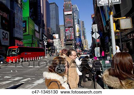Stock Image - Times Square, New York City, USA. Fotosearch