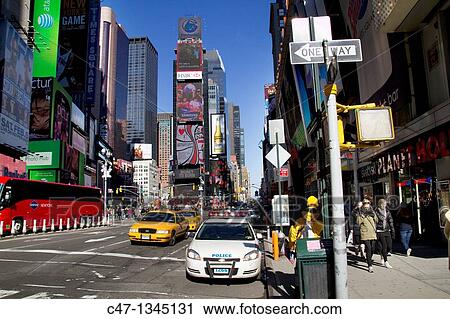 Stock Image - Times Square, New York City, USA. Fotosearch