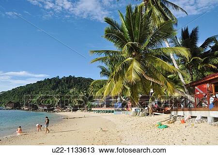 Stock Image - Tioman (Malaysia): Salang Beach. Fotosearch