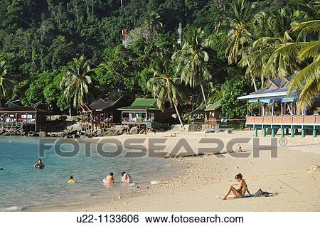 Tioman (Malaysia): Salang Beach View Large Photo Image Stock Photograph - Tioman (Malaysia): Salang Beach. Fotosearch