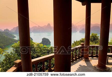 Stock Photo - Titop viewpoint. halong bay. vietnam.. Fotosearch