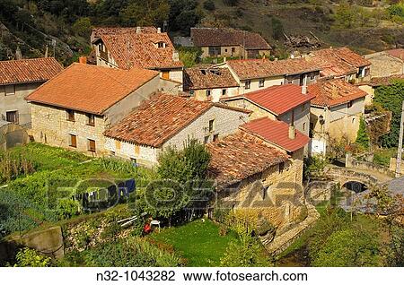 Tobera, small town of Frias. Burgos province, Castilla-Leon, Spain View Large Photo Image Stock Image - Tobera, small town of Frias. Burgos province, Castilla-Leon, Spain. Fotosearch
