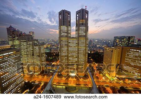 Tocho building (Tokyo's City Hall Building), Shinjuku district, Tokyo, Japan View Large Photo Image Stock Photo - Tocho building (Tokyo's City Hall Building), Shinjuku district, Tokyo, Japan. Fotosearch