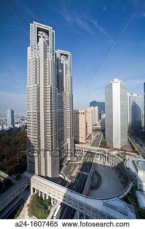 Tocho building (Tokyo's City Hall Building), Shinjuku district, Tokyo, Japan View Large Photo Image Stock Photography - Tocho building (Tokyo's City Hall Building), Shinjuku district, Tokyo, Japan. Fotosearch