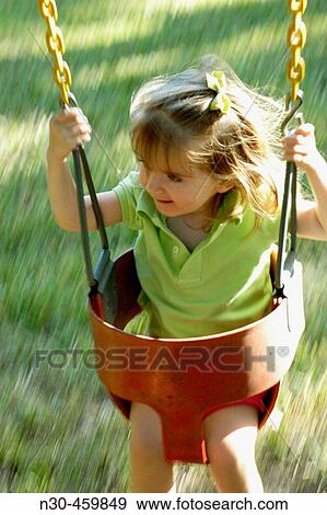 Toddler Girl Swinging View Large Photo Image Stock Photo - Toddler Girl Swinging. Fotosearch