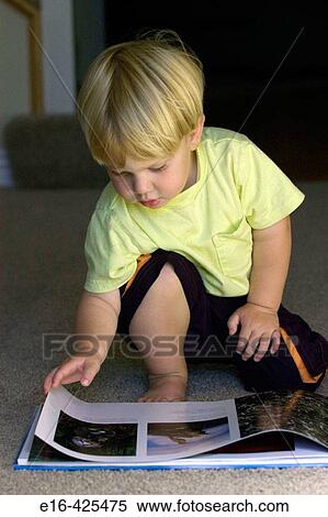 Toddler reading book View Large Photo Image Stock Photography - Toddler reading book. Fotosearch