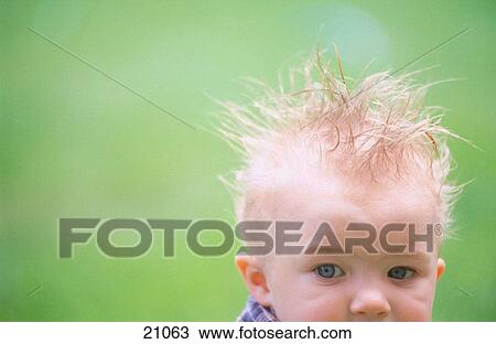 Toddler, wild hair View Large Photo Image Stock Image - Toddler, wild hair. Fotosearch