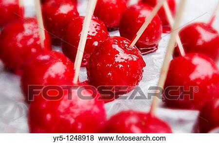 Stock Photo - Toffee apples. Fotosearch