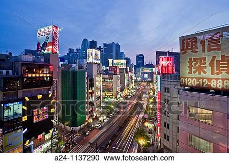 Tokyo City-Shinjuku District -Shinjuku Avenue. View Large Photo Image Stock Image - Tokyo City-Shinjuku District -Shinjuku Avenue.. Fotosearch