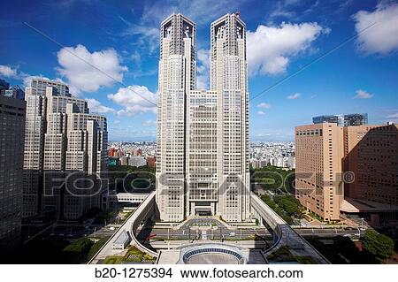 Tokyo Metropolitan Government building, Shinjuku district, Tokyo, Japan View Large Photo Image Picture - Tokyo Metropolitan Government building, Shinjuku district, Tokyo, Japan. Fotosearch