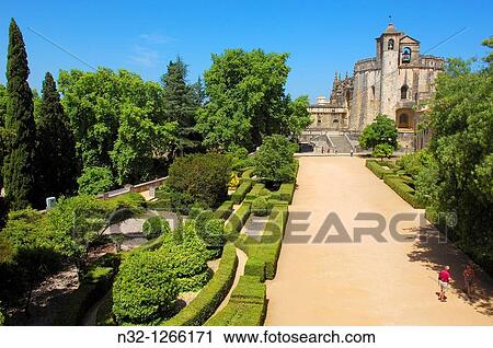 Tomar, Convent of the Order of Christ, Santarem District, Ribatejo, Portugal. View Large Photo Image Stock Image - Tomar, Convent of the Order of Christ, Santarem District, Ribatejo, Portugal.. Fotosearch