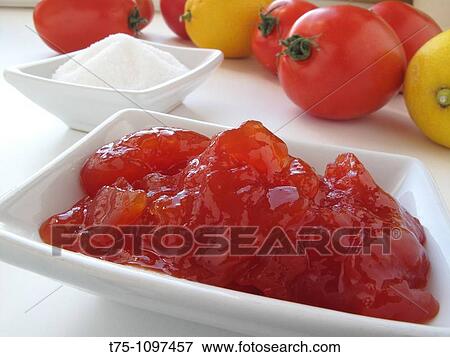 Tomato jam View Large Photo Image Stock Photo - Tomato jam. Fotosearch