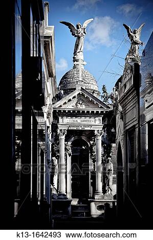 Tombs, La Recoleta Cemetery in Buenos Aires, Argentina, South America View Large Photo Image Stock Image - Tombs, La Recoleta Cemetery in Buenos Aires, Argentina, South America. Fotosearch