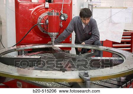 Stock Photograph - Tool machine, machining centre, Eibar, Gipuzkoa, Basque country, Spain. Fotosearch