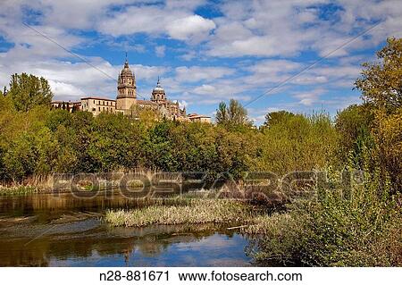 Tormes river and cathedral, Salamanca. Castilla-Leon, Spain View Large Photo Image Stock Image - Tormes river and cathedral, Salamanca. Castilla-Leon, Spain. Fotosearch