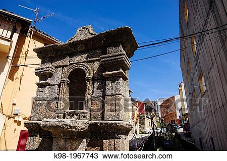 Stock Image - Tornavacas village, valley Jerte, Caceres, Extremadura, Spain, europe.. Fotosearch