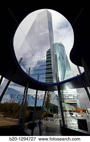 Torre de Cristal y Torre Espacio, CTBA, Cuatro Torres Business Area, Madrid, Spain. View Large Photo Image Stock Photo - Torre de Cristal y Torre Espacio, CTBA, Cuatro Torres Business Area, Madrid, Spain.. Fotosearch