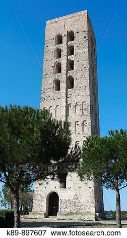 Torre de San NicolBs. Coca. Provincia Segovia. Castilla. Espaa. View Large Photo Image Stock Photo - Torre de San NicolBs. Coca. Provincia Segovia. Castilla. Espaa.. Fotosearch