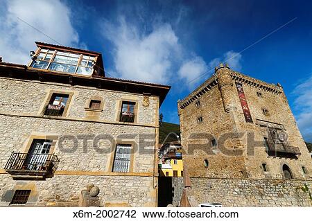 Torre del Infantado or Infantado tower. Potes, Comarca de Li? bana, Cantabria, Spain. View Large Photo Image Stock Image - Torre del Infantado or Infantado tower. Potes, Comarca de Li? bana, Cantabria, Spain.. Fotosearch