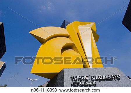 Stock Photo - Torre El Caballito Av Reforma Mexico City. Fotosearch