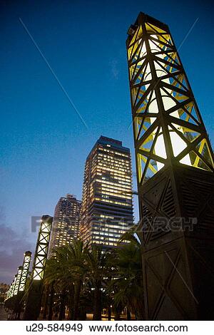 Torre Mapfre and Hotel Arts. Barcelona. Spain View Large Photo Image Stock Photo - Torre Mapfre and Hotel Arts. Barcelona. Spain. Fotosearch