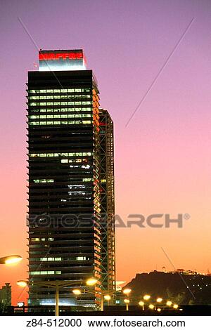 Torre Mapfre. Olympic port. Barcelona. Spain View Large Photo Image Stock Image - Torre Mapfre. Olympic port. Barcelona. Spain. Fotosearch