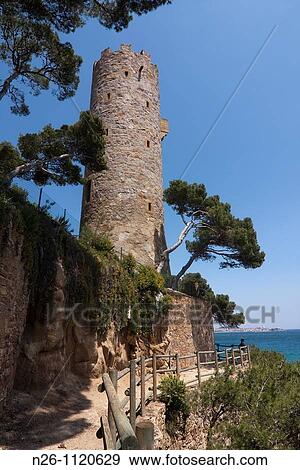 Torre Valentina, XVI century, Calonge Spain, Catalunya, Girona province, Baix Empord?, Calonge View Large Photo Image Stock Photo - Torre Valentina, XVI century, Calonge Spain, Catalunya, Girona province, Baix Empord?, Calonge. Fotosearch