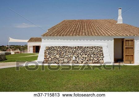Stock Image - Torrenova estate, private house. Minorca, Balearic Islands, Spain. Fotosearch