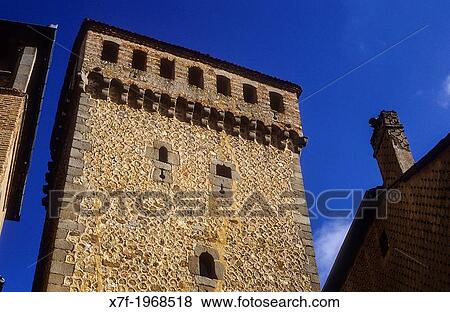 Torreon de Lozoya, Plaza de Medina del Campo, Segovia, Castilla-Leon, Spain. View Large Photo Image Stock Photo - Torreon de Lozoya, Plaza de Medina del Campo, Segovia, Castilla-Leon, Spain.. Fotosearch