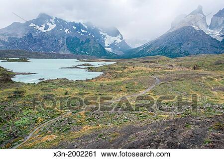 Stock Image - Torres del Paine National Park, Patagonia Chile.. Fotosearch