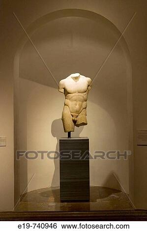 Stock Photograph - Torso of? Discophoros?. Prado Museum. Madrid. Spain. Fotosearch
