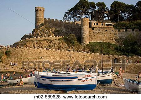 Stock Photo - Tossa de Mar, Catalonia, Spain. Fotosearch