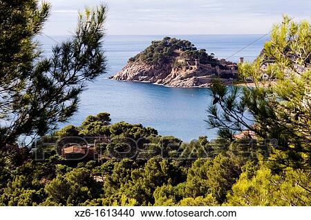 Tossa de Mar, Costa Brava, Catalonia, Spain, Europe View Large Photo Image Stock Image - Tossa de Mar, Costa Brava, Catalonia, Spain, Europe. Fotosearch