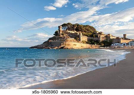 Tossa de Mar, Costa Brava, Girona, Spain View Large Photo Image Stock Image - Tossa de Mar, Costa Brava, Girona, Spain. Fotosearch