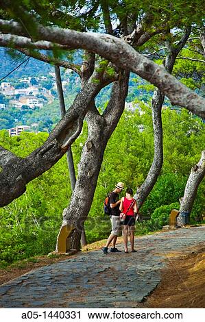 Tossa de Mar, La Selva, Costa Brava, Girona province, Catalonia, Spain View Large Photo Image Stock Image - Tossa de Mar, La Selva, Costa Brava, Girona province, Catalonia, Spain. Fotosearch