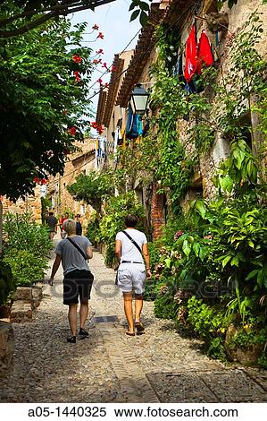 Tossa de Mar, La Selva, Costa Brava, Girona province, Catalonia, Spain. View Large Photo Image Stock Photography - Tossa de Mar, La Selva, Costa Brava, Girona province, Catalonia, Spain.. Fotosearch