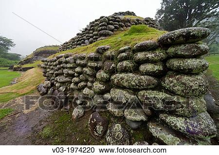 Totonaca ruins named: "El Huajilote", near Filobobos River, Veracruz, Mexico. View Large Photo Image Stock Image - Totonaca ruins named: "El Huajilote", near Filobobos River, Veracruz, Mexico.. Fotosearch