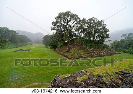 Totonaca ruins named: "El Huajilote", near Filobobos River, Veracruz, Mexico. View Large Photo Image Stock Photograph - Totonaca ruins named: "El Huajilote", near Filobobos River, Veracruz, Mexico.. Fotosearch