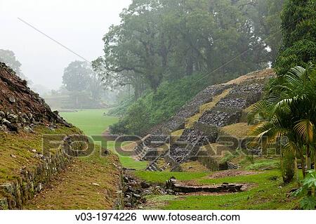 Stock Photograph - Totonaca ruins named: "El Huajilote", near Filobobos River, Veracruz, Mexico.. Fotosearch