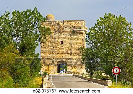 Tour Carbonniere, Aigues-Mortes. Petite Camargue, Gard, Languedoc-Roussillon, France View Large Photo Image Stock Photo - Tour Carbonniere, Aigues-Mortes. Petite Camargue, Gard, Languedoc-Roussillon, France. Fotosearch