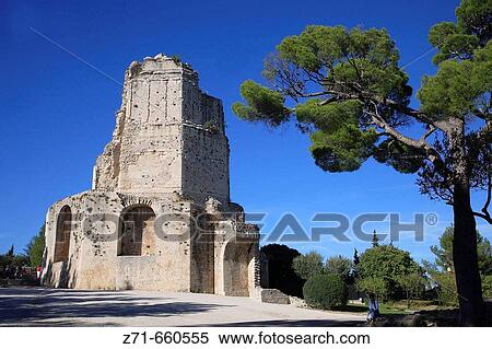 Tour Magne. N? mes. Provence. France. View Large Photo Image Stock Photography - Tour Magne. N? mes. Provence. France.. Fotosearch