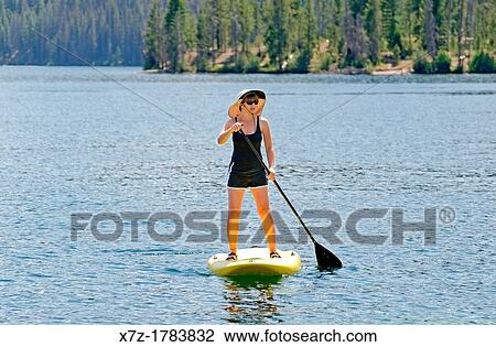 touring on the Stand Up Paddle Board at Redfish Lake in the Sawtooth Mountains near the town of Stanely in central Idaho View Large Photo Image Stock Image - touring on the Stand Up Paddle Board at Redfish Lake in the Sawtooth Mountains near the town of Stanely in central Idaho. Fotosearch