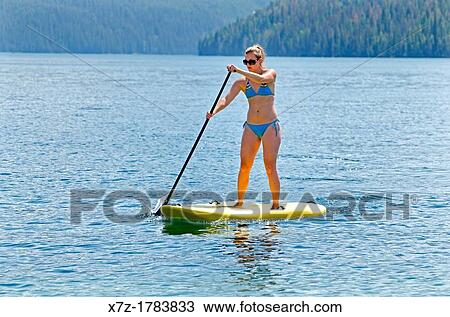 touring on the Stand Up Paddle Board at Redfish Lake in the Sawtooth Mountains near the town of Stanely in central Idaho View Large Photo Image Stock Image - touring on the Stand Up Paddle Board at Redfish Lake in the Sawtooth Mountains near the town of Stanely in central Idaho. Fotosearch