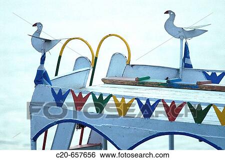 Stock Photograph - Tourism boat (detail) Nile river. Egypt. Fotosearch