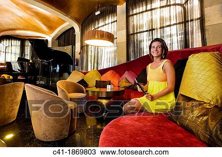 Tourist at the bar of the Hotel Casa Fuster, Barcelona, Spain View Large Photo Image Stock Image - Tourist at the bar of the Hotel Casa Fuster, Barcelona, Spain. Fotosearch