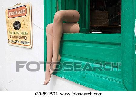 Tourist attraction in the window of a house in Teguise Lanzarote island: Province of Las Palmas Canary Islands Spain View Large Photo Image Stock Image - Tourist attraction in the window of a house in Teguise Lanzarote island: Province of Las Palmas Canary Islands Spain. Fotosearch