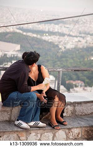 Tourist couple kissing. Athens, Greece View Large Photo Image Stock Photograph - Tourist couple kissing. Athens, Greece. Fotosearch