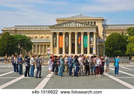 Tourist group Hosok Tere the Heroes? Square with Museum of Fine Arts in background Budapest Hungary Europe View Large Photo Image Stock Image - Tourist group Hosok Tere the Heroes? Square with Museum of Fine Arts in background Budapest Hungary Europe. Fotosearch